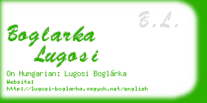 boglarka lugosi business card